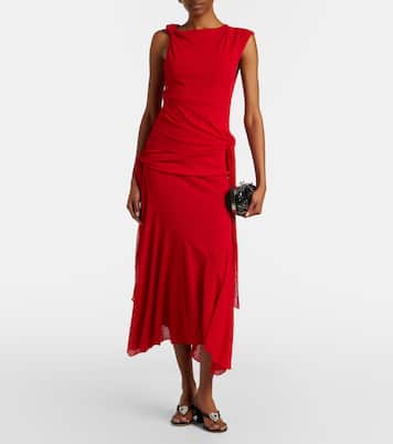 Wedge-Sandalen Double Heart aus Satin mit Kristallen | Mach & Mach