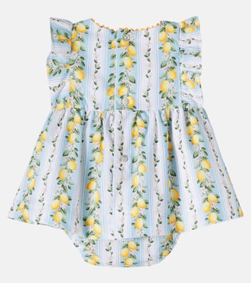 Baby - Abito e culottes Limon in cotone | La Coqueta