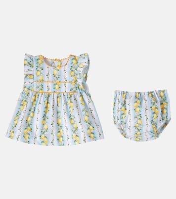 Baby - Abito e culottes Limon in cotone | La Coqueta