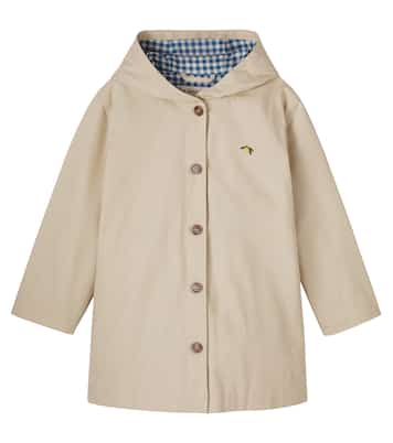 Hooded cotton trench coat | Konges Sløjd