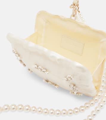 Pillowcase faux pearl clutch | Simone Rocha