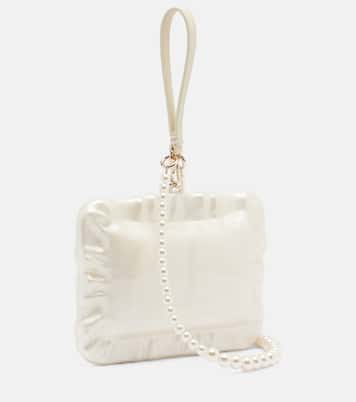 Pillowcase faux pearl clutch | Simone Rocha