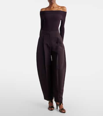 Poplin barrel-leg pants | Alaïa