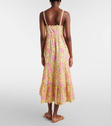 Abito midi in cotone con stampa floreale | Juliet Dunn