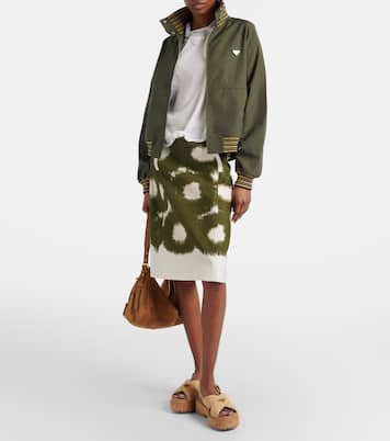 Sandali slingback in rafia | Prada