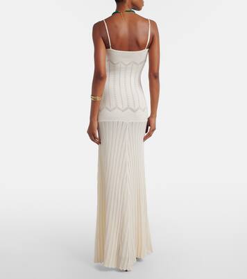 Irene pointelle cotton-blend maxi dress | Faithfull