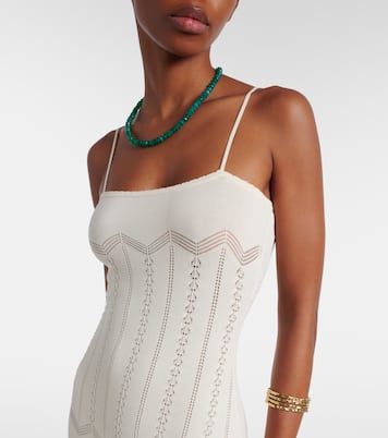 Irene pointelle cotton-blend maxi dress | Faithfull