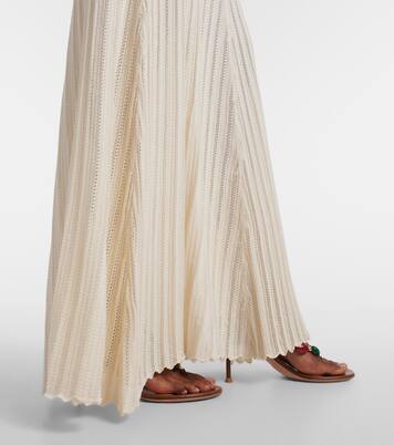 Irene pointelle cotton-blend maxi dress | Faithfull