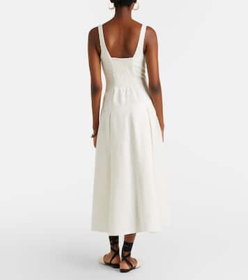 Vestido midi Adalee de lino | Faithfull