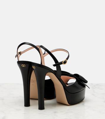 Bowow leather platform sandals | Valentino Garavani