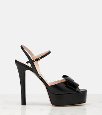 Bowow leather platform sandals | Valentino Garavani