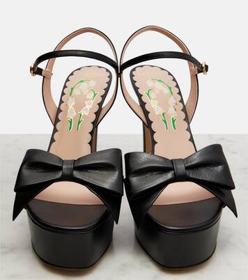 Bowow leather platform sandals | Valentino Garavani