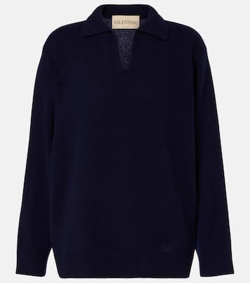 Oversized cashmere polo sweater | Valentino