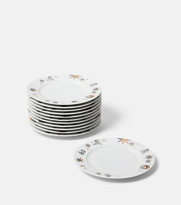 Astronomici set of 12 porcelain dessert plates | Fornasetti