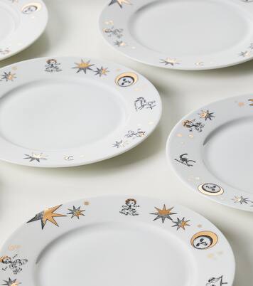 Astronomici set of 12 porcelain dessert plates | Fornasetti