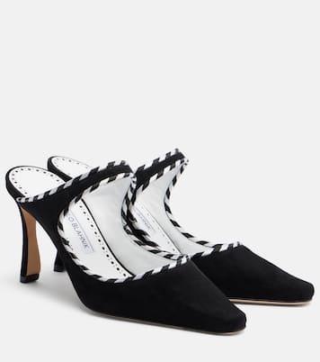 Pura suede mules | Manolo Blahnik
