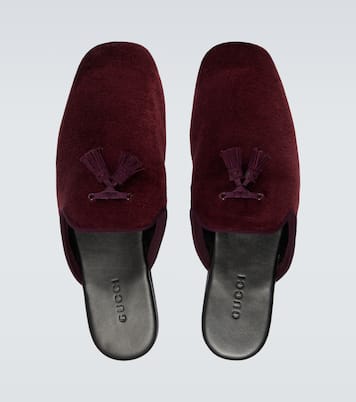 Slippers aus Samt | Gucci