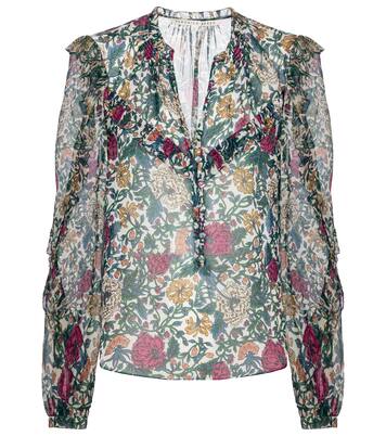 Blouse Abra en soie à fleurs | Veronica Beard