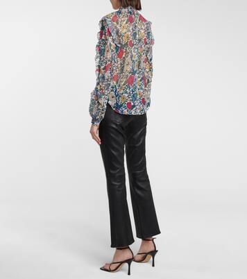 Blouse Abra en soie à fleurs | Veronica Beard