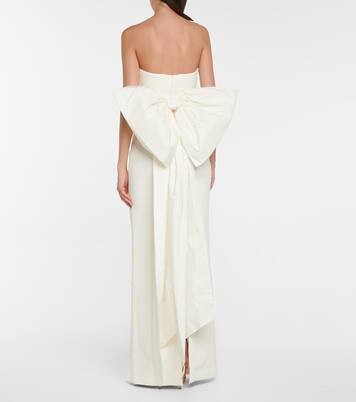 Robe longue de mariée Rosette en crêpe | Rebecca Vallance