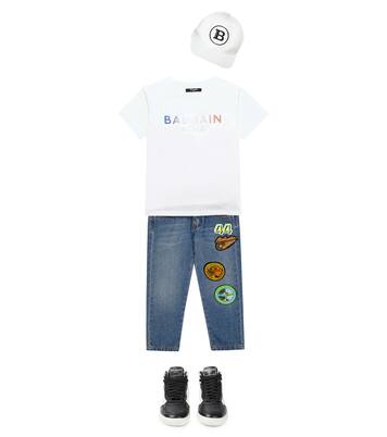 Logo cotton T-shirt | Balmain Kids