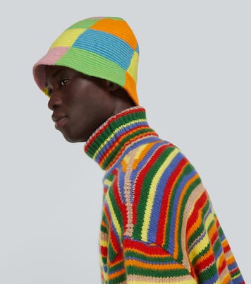Crochet cashmere bucket hat | The Elder Statesman