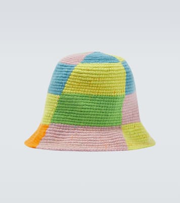 Crochet cashmere bucket hat | The Elder Statesman
