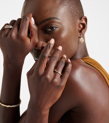 Bague Mini Wave en or 18 ct avec diamants | Suzanne Kalan