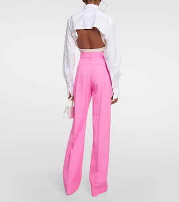 High-Rise-Hose Le Pantalon Sauge | Jacquemus
