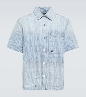 Logo jacquard denim shirt | Amiri