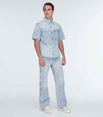 Logo jacquard denim shirt | Amiri