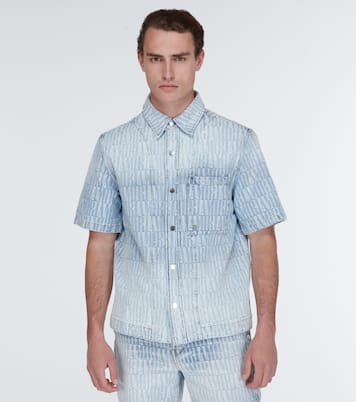 Logo jacquard denim shirt | Amiri