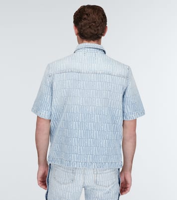 Logo jacquard denim shirt | Amiri