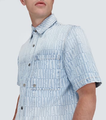 Logo jacquard denim shirt | Amiri