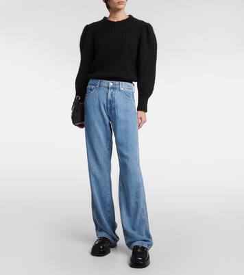 Tess high-rise straight jeans | 7 For All Mankind