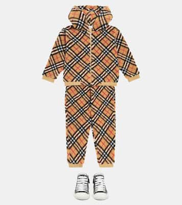Jogginghose Burberry Check aus Fleece | Burberry Kids