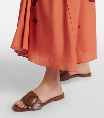 Pantoletten aus Leder | Gianvito Rossi