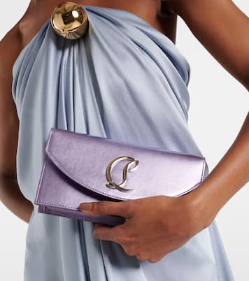 Loubi54 Small logo leather clutch | Christian Louboutin