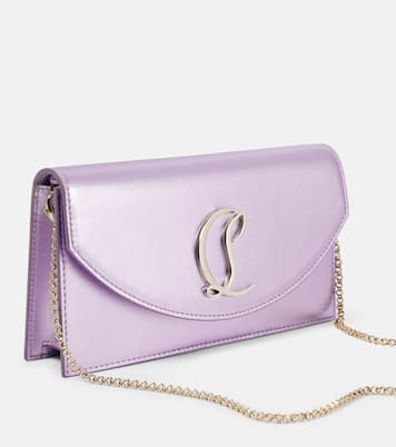 Loubi54 Small logo leather clutch | Christian Louboutin