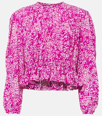 Gelina printed silk-blend top | Isabel Marant