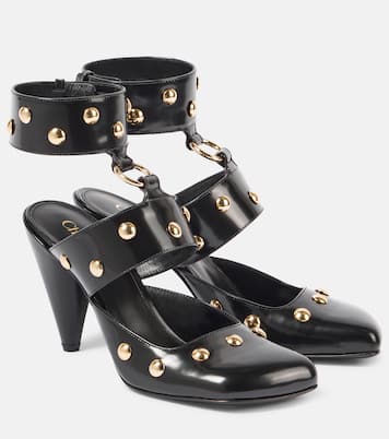 Jade studded leather pumps | Chloé