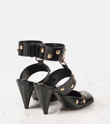 Jade studded leather pumps | Chloé