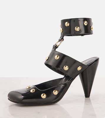 Jade studded leather pumps | Chloé