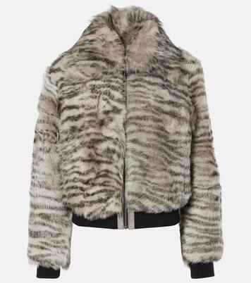 Veste bomber Nia imprimée en shearling | Dodo Bar Or