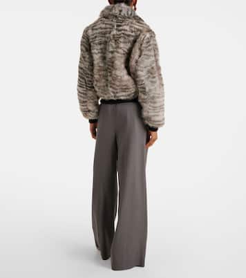 Veste bomber Nia imprimée en shearling | Dodo Bar Or