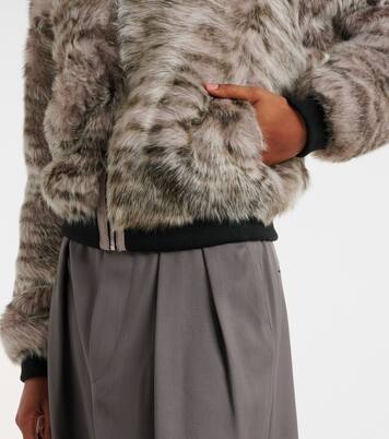 Veste bomber Nia imprimée en shearling | Dodo Bar Or