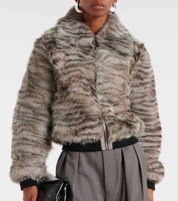 Veste bomber Nia imprimée en shearling | Dodo Bar Or