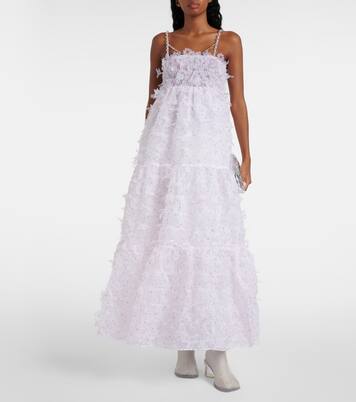 Robe longue à fleurs | Susan Fang