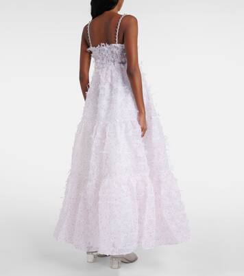 Robe longue à fleurs | Susan Fang