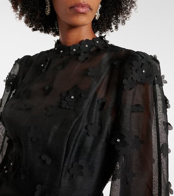 Matchmaker Lift Off linen and silk minidress | Zimmermann